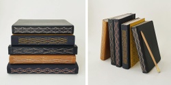 Banner image for Criss-cross (fancy stitched-spine) A5 Leather Journal Bookbinding Workshop