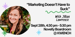 Banner image for "Marketing Doesn't Have to Suck"