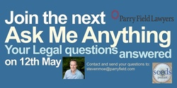 Banner image for 'Ask Me Anything' with Steven Moe on Legal Questions