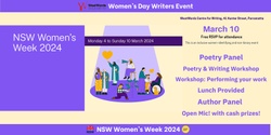 Banner image for WestWords Women's Day Writer's Event - NSW Women's Week 2024