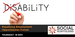 Banner image for Equalising Employment Opportunities for people with disability - Forum