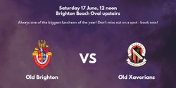 Banner image for Tonners Lunch - R9 vs. Old Xavs