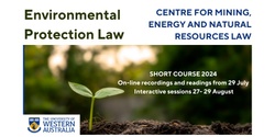 Banner image for Environmental Protection Law
