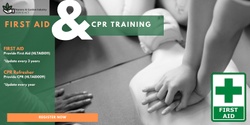 Banner image for First Aid and CPR Training Tuesday 2nd July - Mid North Coast