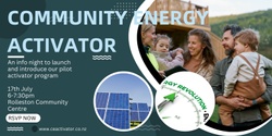 Banner image for Community Energy Activator Information Evening