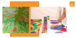 Banner image for NOW SOLD OUT Silk Scarf Painting (with Wax Resist) with Helen Moon