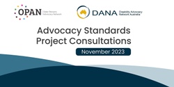 Banner image for Advocacy Standards Perth consultation - OPAN and DANA 