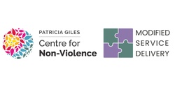 Patricia Giles Centre for Non-Violence's banner