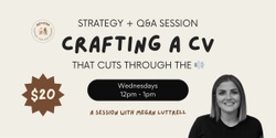 Banner image for Resume 101: Crafting a CV that cuts through the noise! 