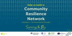 Banner image for Community Resilience Network – Workshop 1 – The Social Impacts of Drought