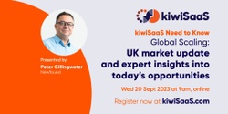 Banner image for Global Scaling - UK market update and expert insights into today's opportunities | online