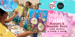 Daisies & Bumblebees - Sip & Paint @ The General Collective Studio