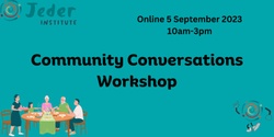 Banner image for Community Conversations - September