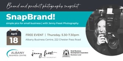Banner image for SnapBrand! Simple pics for small business