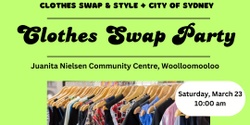 Banner image for Clothes Swap Party! (by Clothes Swap & Style + City of Sydney)