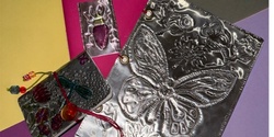 Banner image for Pressed Metal Nature Journals Art Workshop with artists Katie Sandison and Donna Gordge