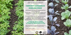 Banner image for Community Gardening in Moreland Forum