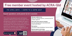 Banner image for ACRA-Qld Heart Week Webinar: Provider and System-Level Approaches to Bridging the Cardiac Rehabilitation Service Delivery Gap in Queensland