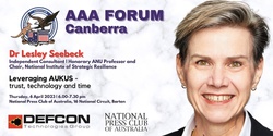 Banner image for AAA Forum Canberra with Dr Seebeck | 6 April 2023 | 6pm 