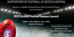 Banner image for 2023 Scotch Football Season Launch - Supporters of Football at Scotch (SOFAS)