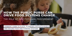 How the Public Purse Can Drive Food Systems Change: The Role of Institutional Procurement