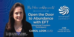 Banner image for Open the Door to Abundance with EFT - Carol Look, EFT Master