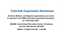 Banner image for Mirrabooka Child Safe Organisation Workshop