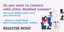 WWDA LEAD Peer Networking - Women's Health Week