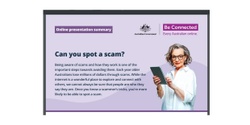 Banner image for Be Connected Presentation: Can you spot a scam?