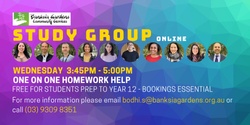 Banner image for Study Group Online - Homework Help Wednesday