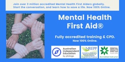 Banner image for Mental Health First Aid Online - Blended Community Course