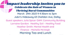 Banner image for Celebrating the role of Women in Thriving Rural Communities 