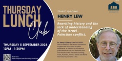 Banner image for Thursday Lunch Club: Henry Lew