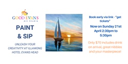 Banner image for Paint and Sip - Hotel Illawong - Sunset Yacht