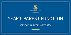 Banner image for 2023 Year 5 Parent Function 