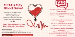 Banner image for META's May Blood Drive - Donation Days