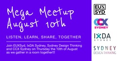 Banner image for Design MegaMeetup - UX Australia 2023