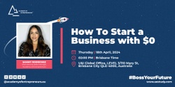 Banner image for How to Start a Business with $0