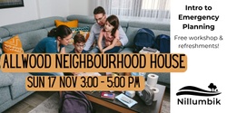 Banner image for Intro to Emergency Planning Workshop - Allwood Neighbourhood House