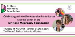 Banner image for Official launch of the Dr Rose McGready Foundation