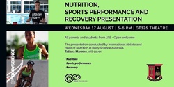 Banner image for Nutrition and Sports Performance Presentation