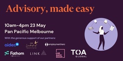 Banner image for Advisory made easy Melbourne