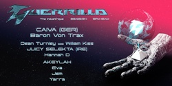 Banner image for Guerrilla feat. CAIVA [GER], Baron Von Trax, Dean Turnley B2B William Kiss, JUICY SELEKTA [IRE] & More.