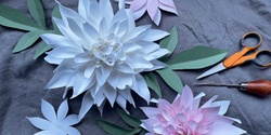 Banner image for Dahlia masterclass with Jo Neville from Paper Couture at the ‘bison potting shed’ Pialligo 