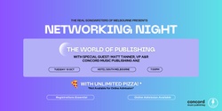 Banner image for RSOM Networking Night // The World of Publishing with Concord Music Publishing ANZ