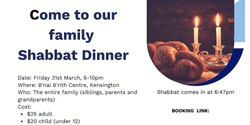Banner image for Shabbat Dinner at B'nai B'rith 