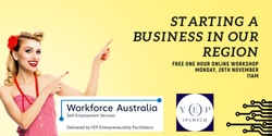 Banner image for Starting a Business in Our Region (November) with Tracy Sheen