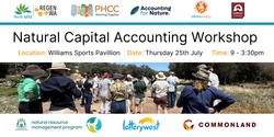 Banner image for Natural Capital Accounting Workshop - Williams 