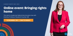 Banner image for Bringing rights home: the case to modernise federal discrimination law
