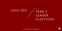 2023 SOC Year 7 Leader Check-In
